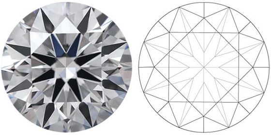 Diamants synthétiques certifiés Diamants de coupe brillante ronde Diamants blancs 1-5CT Cvd