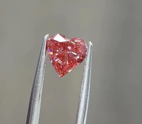 coeur rose synthétique Diamond Brilliant Cut Artificial Lab de CVD 1.15ct développé