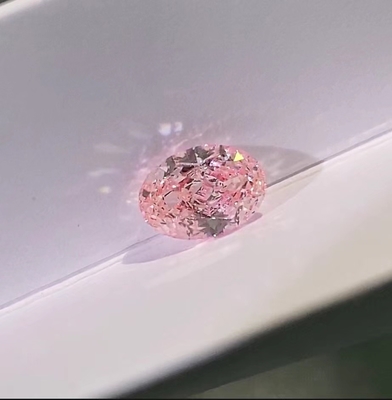 Forme ovale Diamants rose cerisier cultivés en laboratoire 2.1ct-3.0ct Avec certification IGI