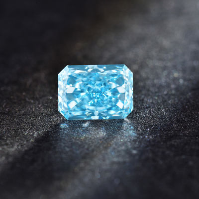 Clarté rayonnante de la forme VVS de diamants bleus développée par laboratoire vif lâche de CVD