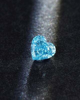 Coeur lâche bleu Diamond Man Made Real Diamonds d'IGI 1-1.99Carat