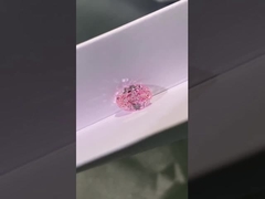 Diamant ovale rose de CVD