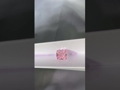 Diamant rose de CVD de coussin