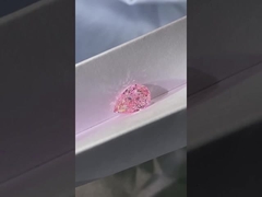 Diamant rose de CVD de poire