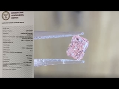 Lab Created Colored Diamonds Radiant Loose Diamond Fancy Intense Pink un rapport IGI