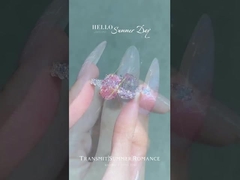 Bague à diamant rose ovale