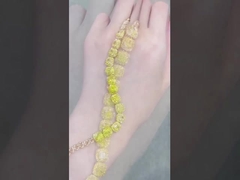 Bracelet de tennis en diamant Diamants cultivés Diamants jaunes Diamants bijoux Coussin de forme Diamant