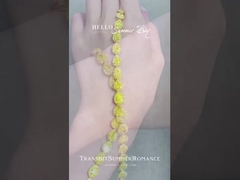 Laboratoire de bracelets de diamants créés Diamants de couleur Laboratoire de bijoux de diamants Jeux de perles jaunes