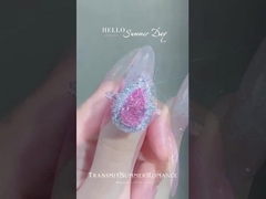 Laboratoire Diamant bijoux Anneau de diamant Pendentif Collier Décoration de bijoux Poire rose Produit de valeur