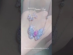 Laboratoire Diamant bijoux Diamant pendentif Collier bijoux valeur de conception produit Papillon produit