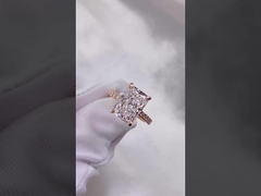 Anneaux de diamants radiants Anneaux de diamants blancs Anneaux de fiançailles Anneaux de mariage Anneaux de diamants en laboratoire