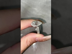 Rings à double bande Diamant Ringe de pierre Ringe de diamant Fiançailles Rings de mariage Rings de diamants en laboratoire