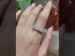 Ovale Eternal Ring Laboratoire de diamants cultivés Pour les alliances de mariage Ring cadeau de la demande en mariage